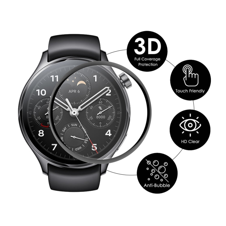 5 PCS For Xiaomi Watch S1 Pro ENKAY 3D Full Coverage Screen Protector Film