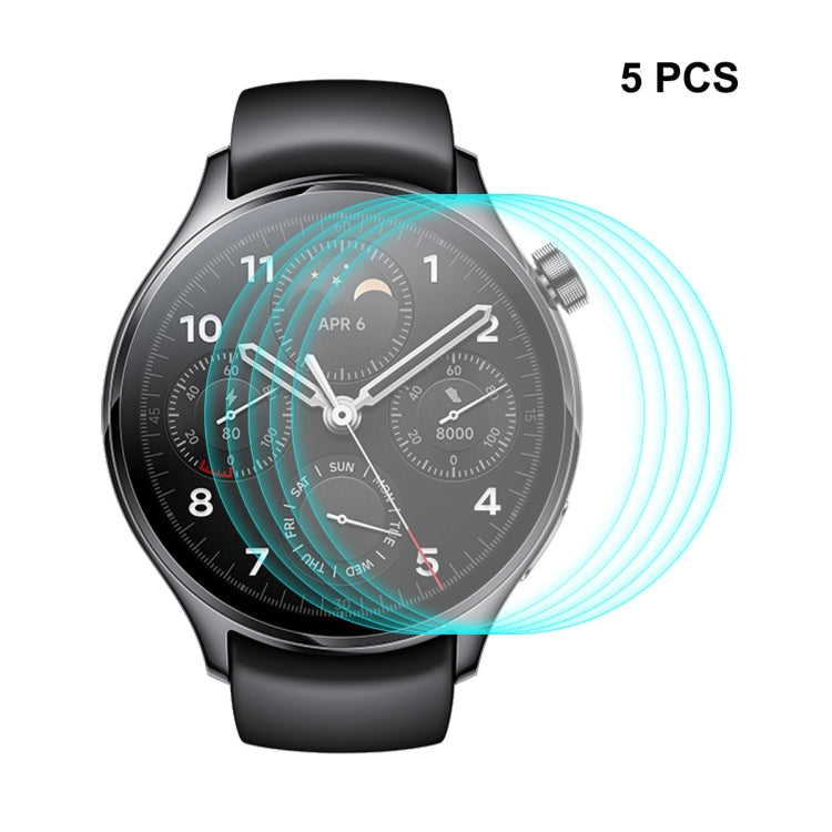 5 PCS For Xiaomi Watch S1 Pro ENKAY 0.2mm 9H Tempered Glass Screen Protector Film - free shipping - PMC Jewellery - Order now!