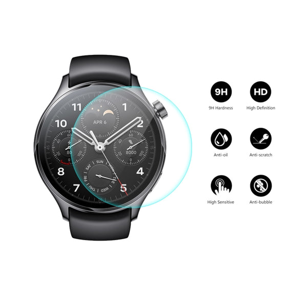 5 PCS For Xiaomi Watch S1 Pro ENKAY 0.2mm 9H Tempered Glass Screen Protector Film
