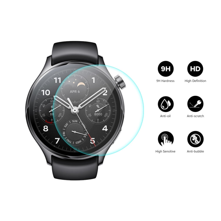 5 PCS For Xiaomi Watch S1 Pro ENKAY 0.2mm 9H Tempered Glass Screen Protector Film