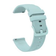 Compatible with Garmin VivoMove Style 20mm Solid Color Soft Silicone Watch Band(Sapphire Green)