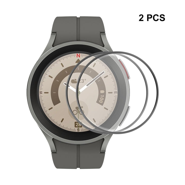 2 PCS For Samsung Galaxy Watch5 Pro 45mm ENKAY 3D Full Coverage HD Screen Protector Film - Screen Protector by ENKAY | Online Shopping South Africa | PMC TechLife | Buy Now Pay Later Mobicred