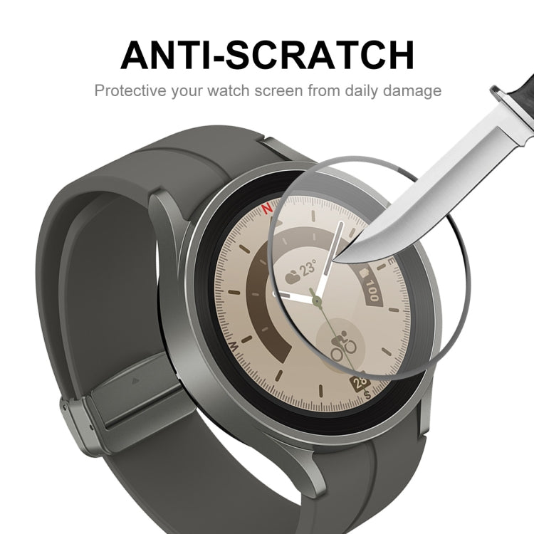 2 PCS For Samsung Galaxy Watch5 Pro 45mm ENKAY 3D Full Coverage HD Screen Protector Film