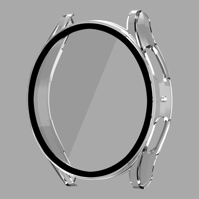 For Samsung Galaxy Watch5 40mm ENKAY Hat-Prince Full Coverage PC Frame + 9H Tempered Glass Case(Transparent)