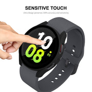 For Samsung Galaxy Watch5 40mm ENKAY Hat-Prince Full Coverage PC Frame + 9H Tempered Glass Case(Dark Blue) - Watch Cases by ENKAY