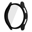 For Samsung Galaxy Watch5 44mm ENKAY Hat-Prince Full Coverage PC Frame + 9H Tempered Glass Case(Black)