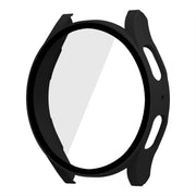 For Samsung Galaxy Watch5 44mm ENKAY Hat-Prince Full Coverage PC Frame + 9H Tempered Glass Case(Black)