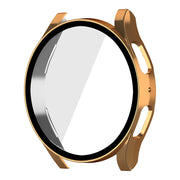 For Samsung Galaxy Watch5 44mm ENKAY Hat-Prince Full Coverage PC Frame + 9H Tempered Glass Case(Rose Gold) - Watch Cases by ENKAY