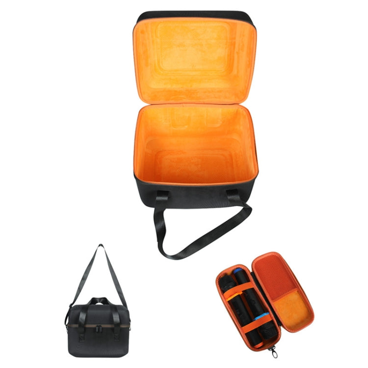 For JBL PartyBox Encore Essential Shockproof Portable Storage Bag with Microphone Bag(Black + Orange) - Protective Case by PMC TechLife | Online Shopping South Africa | PMC TechLife