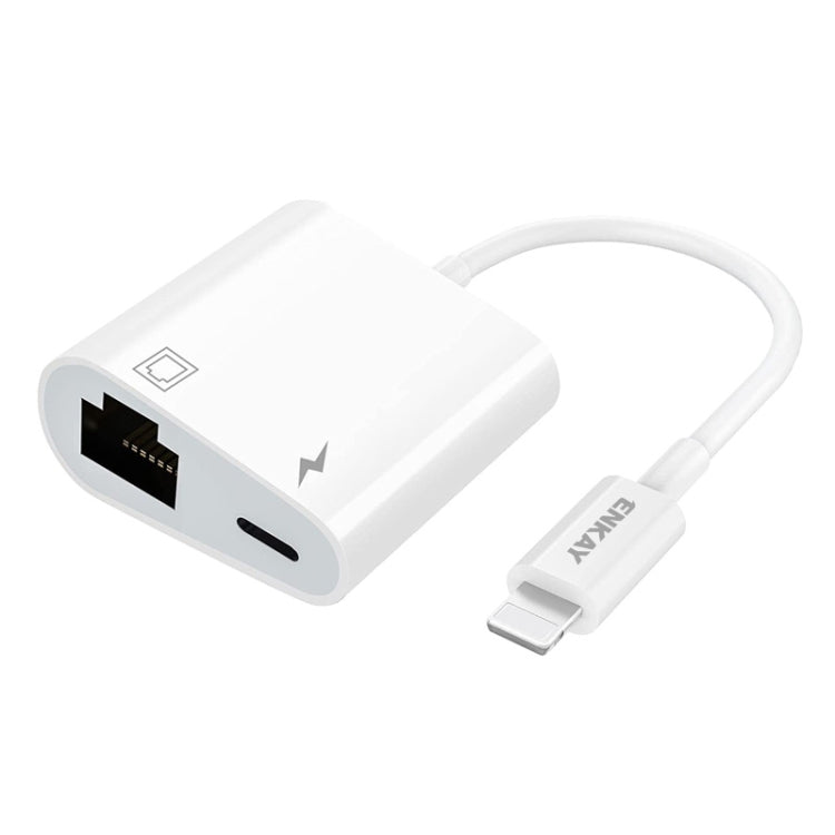 ENKAY Hat-Prince 2 in 1 8 Pin Male to Female 8 Pin + RJ45 Ethernet LAN Network Adapter - Converter & Adapter by ENKAY | Online Shopping South Africa | PMC TechLife | Buy Now Pay Later Mobicred