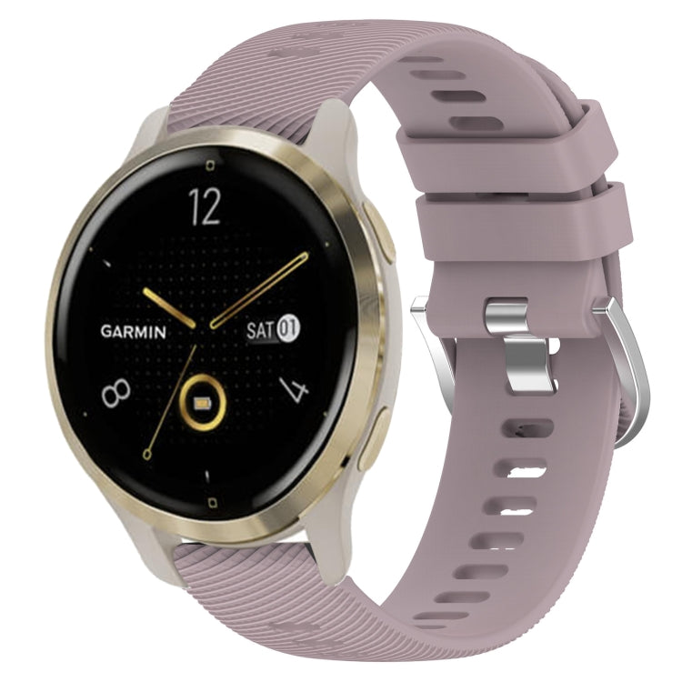 Compatible with Garmin Venu 2S 18mm Solid Color Silicone Watch Band(Roland Purple) - Watch Bands by PMC Jewellery | Online Shopping South Africa | PMC Jewellery | Buy Now Pay Later Mobicred