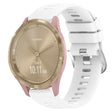 Compatible with Garmin Vivomove 3S 18mm Solid Color Silicone Watch Band(White) - Watch Bands by PMC TechLife | Online Shopping South Africa | PMC TechLife | Buy Now Pay Later Mobicred