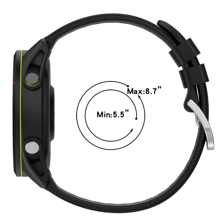 Compatible with Garmin Vivomove 3S 18mm Solid Color Silicone Watch Band(White) - Watch Bands by PMC TechLife | Online Shopping South Africa | PMC TechLife | Buy Now Pay Later Mobicred