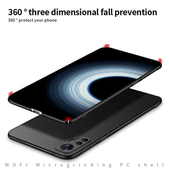 For Xiaomi 12T / 12T Pro / Redmi K50 Ultra MOFI Frosted PC Ultra-thin Hard Phone Case(Black)