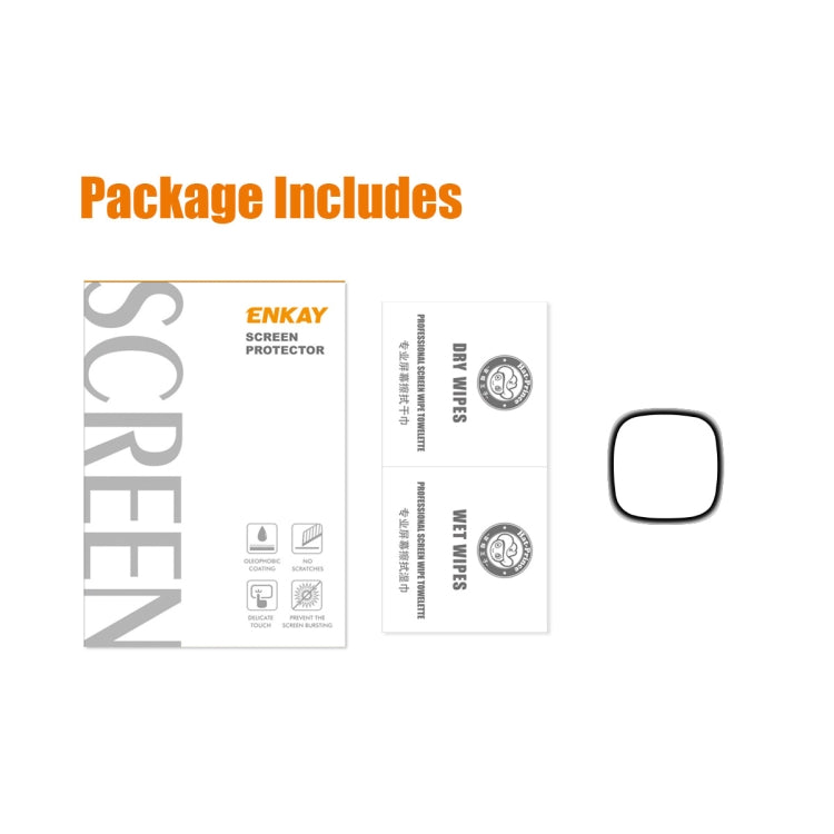 1 PCS For Fitbit Versa 4 / Sense 2 ENKAY 3D Full Coverage Soft PC Edge + PMMA HD Screen Protector Film - Screen Protector by ENKAY | Online Shopping South Africa | PMC Jewellery | Buy Now Pay Later Mobicred