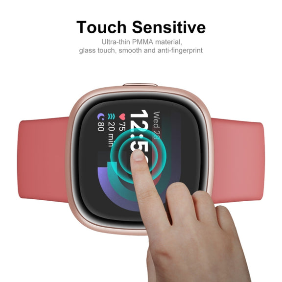 1 PCS For Fitbit Versa 4 / Sense 2 ENKAY 3D Full Coverage Soft PC Edge + PMMA HD Screen Protector Film