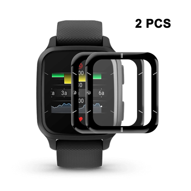 2 PCS Compatible with Garmin Venu SQ 2 ENKAY 3D Full Coverage Soft PC Edge + PMMA HD Screen Protector Film(Sport Version) - Screen Protector by ENKAY | Online Shopping South Africa | PMC TechLife | Buy Now Pay Later Mobicred