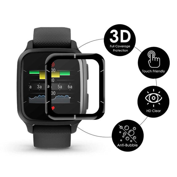 10 PCS Compatible with Garmin Venu SQ 2 ENKAY 3D Full Coverage Soft PC Edge + PMMA HD Screen Protector Film(Sport Version)