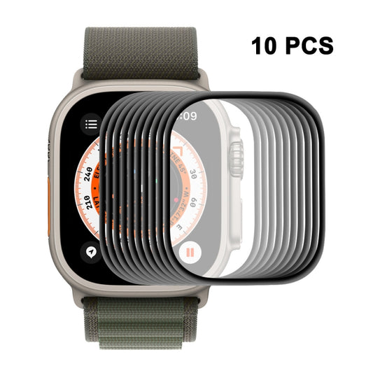10 PCS ENKAY 3D Soft PC Edge PMMA Screen Film For Apple Watch Ultra / Ultra 2 / Ultra 3 49mm - Front Protector by ENKAY | Online Shopping South Africa | PMC Jewellery | Buy Now Pay Later Mobicred