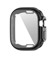 ENKAY Electroplated Soft TPU Case with Screen Film For Apple Watch Ultra / Ultra 2 49mm(Black) - Watch Cases by ENKAY