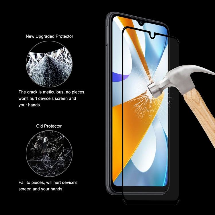 10 PCS For Xiaomi Poco C40 ENKAY Full Glue 0.26mm 9H 2.5D Tempered Glass Full Film - free shipping - PMC TechLife - Order now!