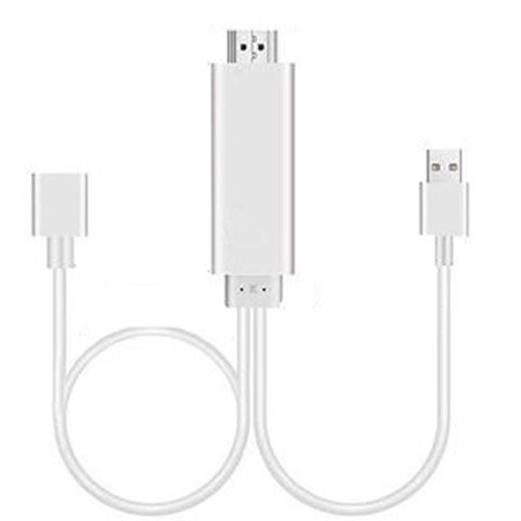 Dongle USB Male + USB Female to HDMI Male 1080P HDMI Cables Adapter