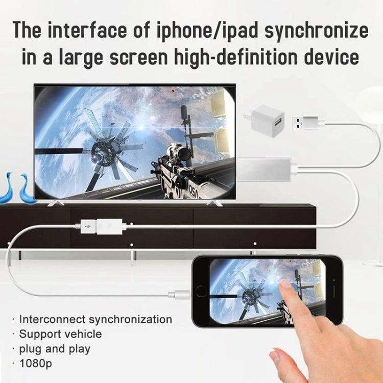 Dongle USB Male + USB Female to HDMI Male 1080P HDMI Cables Adapter - Adapter by PMC TechLife | Online Shopping South Africa | PMC TechLife