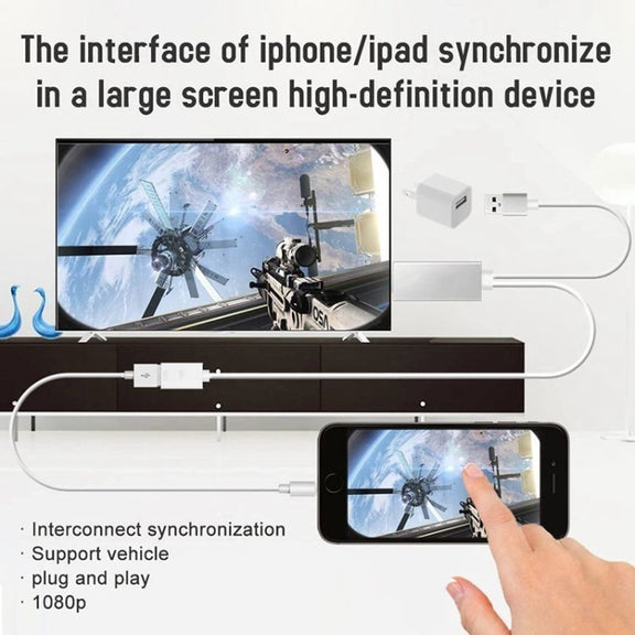 Dongle USB Male + USB Female to HDMI Male 1080P HDMI Cables Adapter