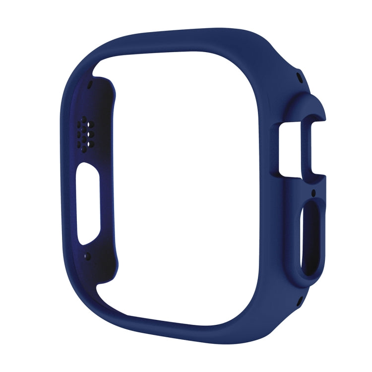 For Apple Watch Ultra / Ultra 2 49mm ENKAY 2 in 1 PC Case + Full Coverage 9H Tempered Glass Film(Dark Blue) - free shipping - PMC TechLife - Order now!