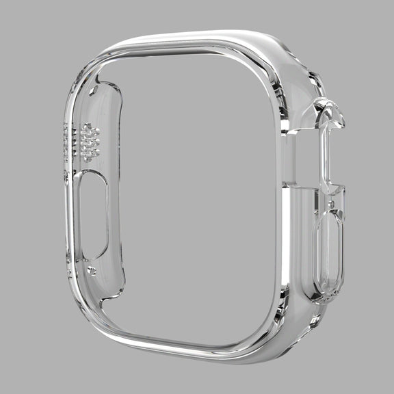 For Apple Watch Ultra / Ultra 2 49mm ENKAY 2 in 1 PC Case + Full Coverage 9H Tempered Glass Film(Transparent) - Watch Cases by ENKAY