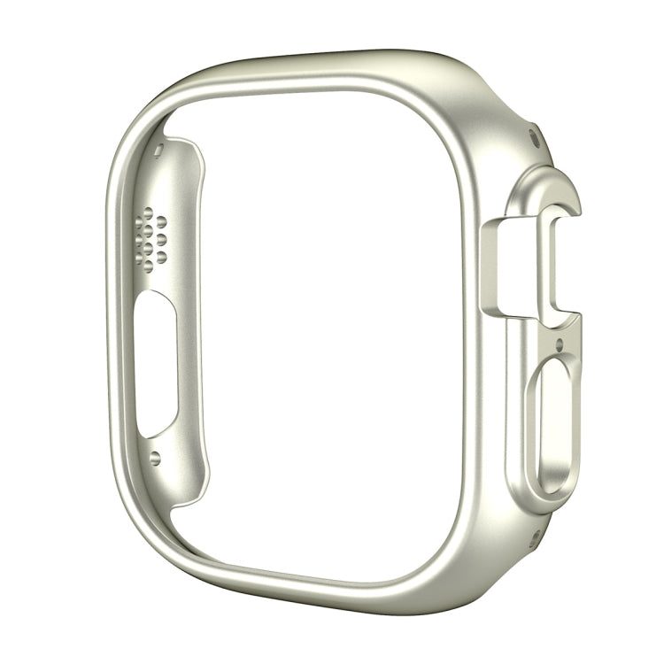 For Apple Watch Ultra / Ultra 2 49mm ENKAY 2 in 1 PC Case + Full Coverage 9H Tempered Glass Film(Silver) - Watch Cases by ENKAY | Online Shopping South Africa | PMC TechLife | Buy Now Pay Later Mobicred