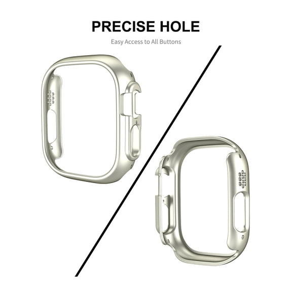 For Apple Watch Ultra / Ultra 2 49mm ENKAY 2 in 1 PC Case + Full Coverage 9H Tempered Glass Film(Orange)