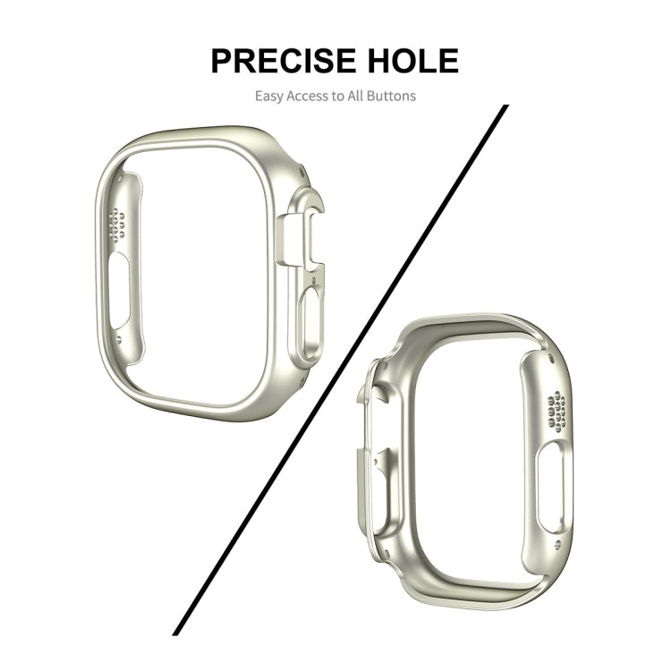 For Apple Watch Ultra / Ultra 2 49mm ENKAY 2 in 1 PC Case + Full Coverage 9H Tempered Glass Film(Pink)