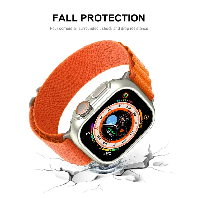 For Apple Watch Ultra / Ultra 2 49mm ENKAY 2 in 1 PC Case + Full Coverage 9H Tempered Glass Film(White) - Watch Cases by ENKAY | Online Shopping South Africa | PMC TechLife | Buy Now Pay Later Mobicred