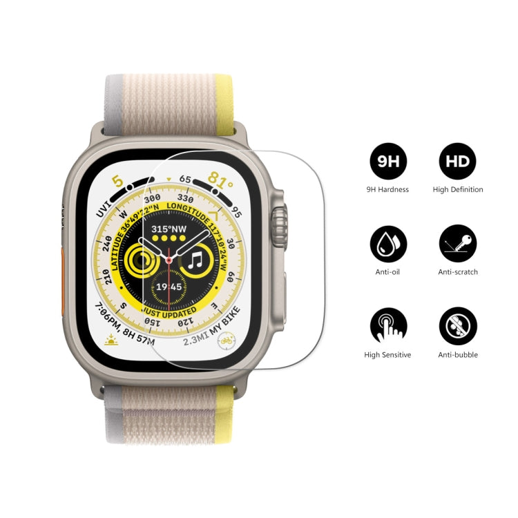For Apple Watch Ultra / Ultra 2 / Ultra 3 49mm 10pcs ENKAY 0.2mm 9H Tempered Glass Watch Film - Others by ENKAY | Online Shopping South Africa | PMC TechLife | Buy Now Pay Later Mobicred