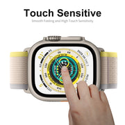 For Apple Watch Ultra / Ultra 2 / Ultra 3 49mm 2pcs ENKAY 9H Full Cover Tempered Glass Watch Film
