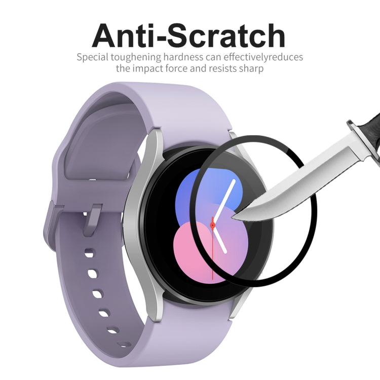 2 PCS For Samsung Galaxy Watch5 40mm ENKAY 9H Full Cover Tempered Glass Watch Film
