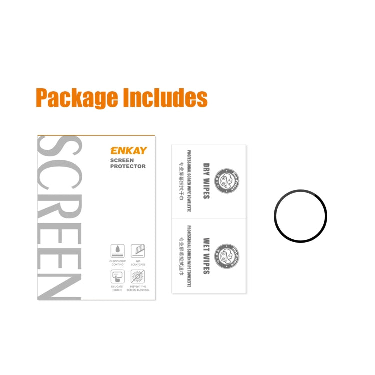 1 PCS For Samsung Galaxy Watch5 44mm ENKAY 9H Full Cover Tempered Glass Watch Film - Screen Protector by ENKAY | Online Shopping South Africa | PMC TechLife | Buy Now Pay Later Mobicred