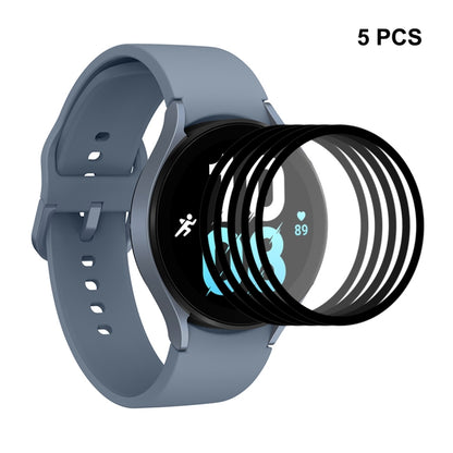 5 PCS For Samsung Galaxy Watch5 44mm ENKAY 9H Full Cover Tempered Glass Watch Film - Screen Protector by ENKAY | Online Shopping South Africa | PMC Jewellery | Buy Now Pay Later Mobicred