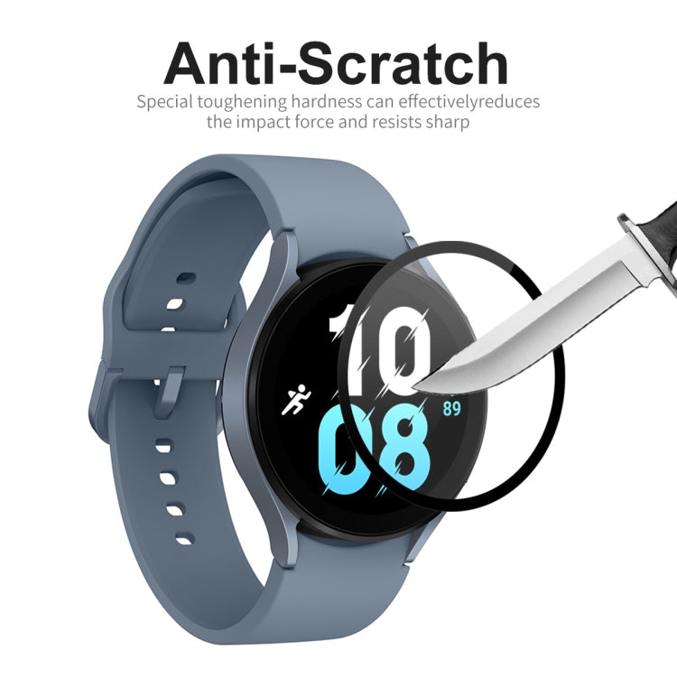 5 PCS For Samsung Galaxy Watch5 44mm ENKAY 9H Full Cover Tempered Glass Watch Film