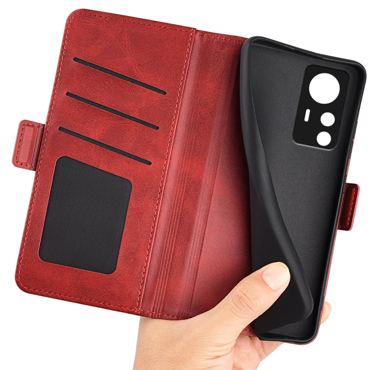 For Xiaomi 12T / 12T Pro / Redmi K50 Ultra Dual-side Magnetic Buckle Leather Phone Case(Red) - free shipping - PMC TechLife - Order now!