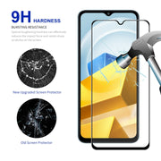 For Xiaomi Poco M5 10pcs ENKAY Full Glue 0.26mm 9H 2.5D Tempered Glass Full Film