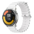 For Xiaomi MI Watch Color 2 22mm Ocean Style Silicone Solid Color Watch Band(White)