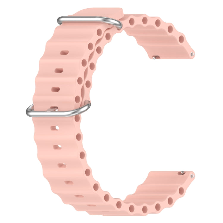 For Xiaomi MI Watch Sport 22mm Ocean Style Silicone Solid Color Watch Band(Pink) - free shipping - PMC TechLife - Order now!