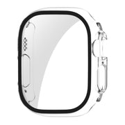 For Apple Watch Ultra / Ultra 2 49mm ENKAY PC Frame 9H Tempered Glass Case(Transparent) - Watch Cases by ENKAY
