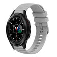 For Samsung Galaxy Watch4 Classic 42mm/46mm 20mm Wavy Dotted Solid-Color Silicone Watch Band(Gray) - Watch Bands by PMC TechLife | Online Shopping South Africa | PMC TechLife | Buy Now Pay Later Mobicred