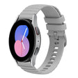 For Samsung Galaxy Watch 42mm 20mm Wavy Dotted Solid-Color Silicone Watch Band(Gray) - Watch Bands by PMC TechLife | Online Shopping South Africa | PMC TechLife | Buy Now Pay Later Mobicred