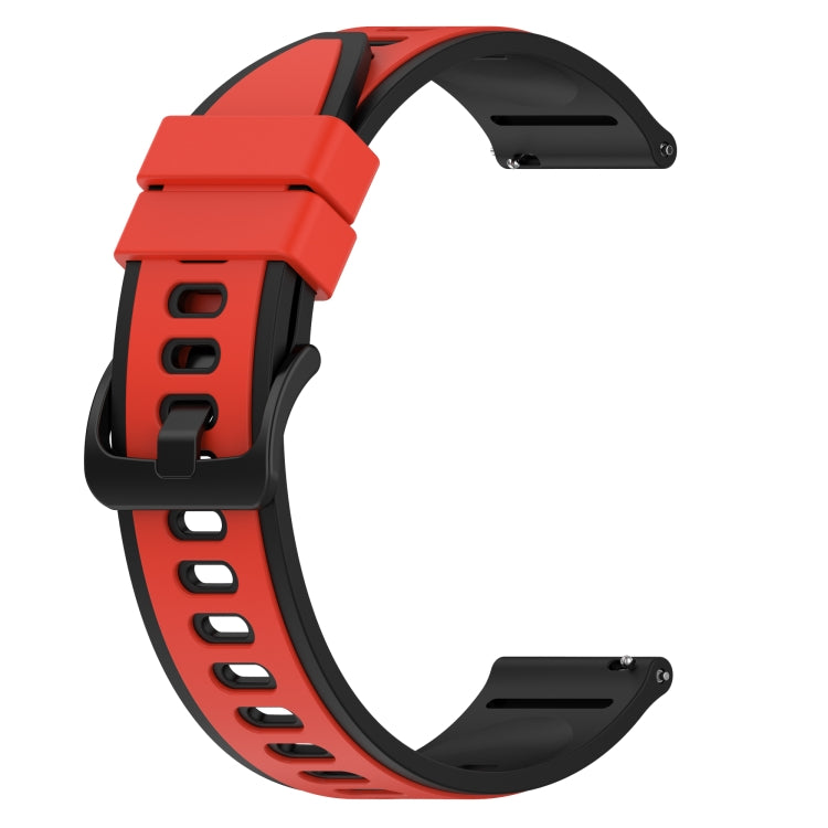 For Xiaomi MI Watch S1 Pro 22mm Two-Color Silicone Watch Band(Red+Black) - free shipping - PMC TechLife - Order now!