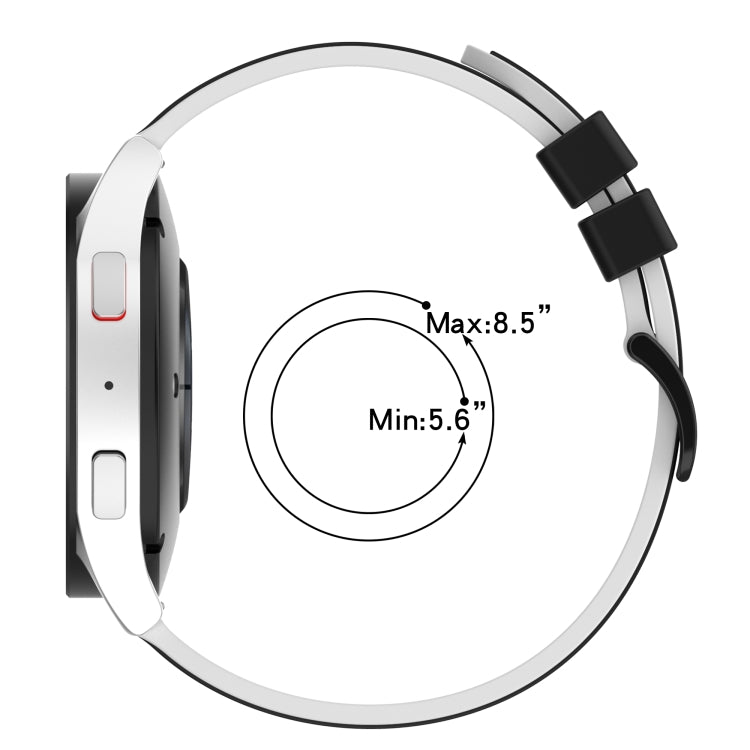 For Xiaomi MI Watch Color 22mm Two-Color Silicone Watch Band(Red+Black) - free shipping - PMC TechLife - Order now!