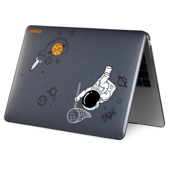 For MacBook Air 13.6 inch  A2681 ENKAY Hat-Prince Spaceman Pattern Protective Crystal Case Cover Hard Shell(Spaceman No.2)